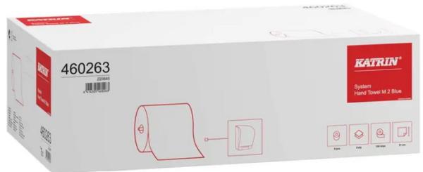 Papierhandtuchrolle 2-lagig Katrin Blue M2 21 cm x 130 mtr. Zellstoffmix 460263